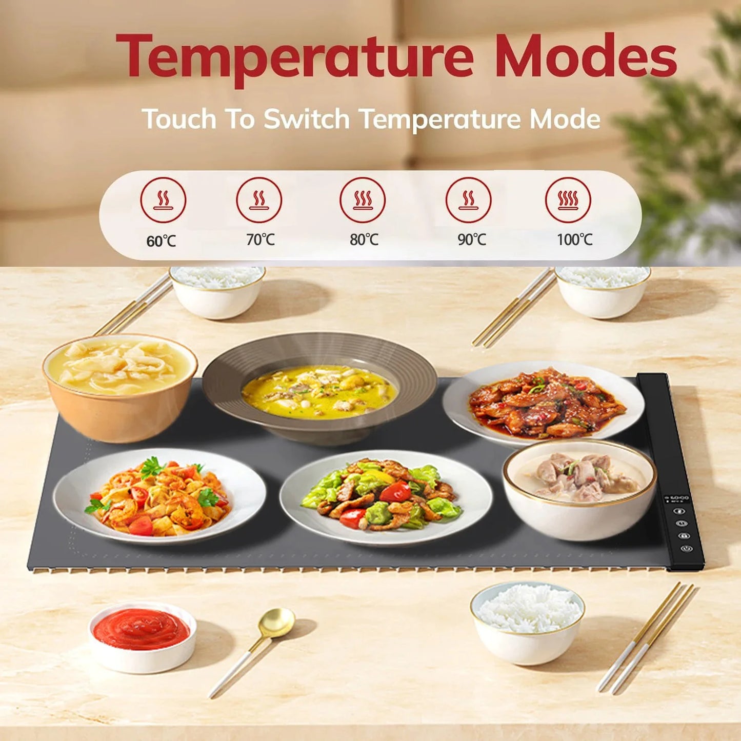 HeatMate™ Foldable Food Warming Mat