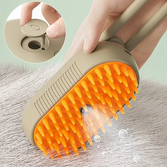 SteamGroom™ – 3-in-1 Electric Pet Brush & Steamer