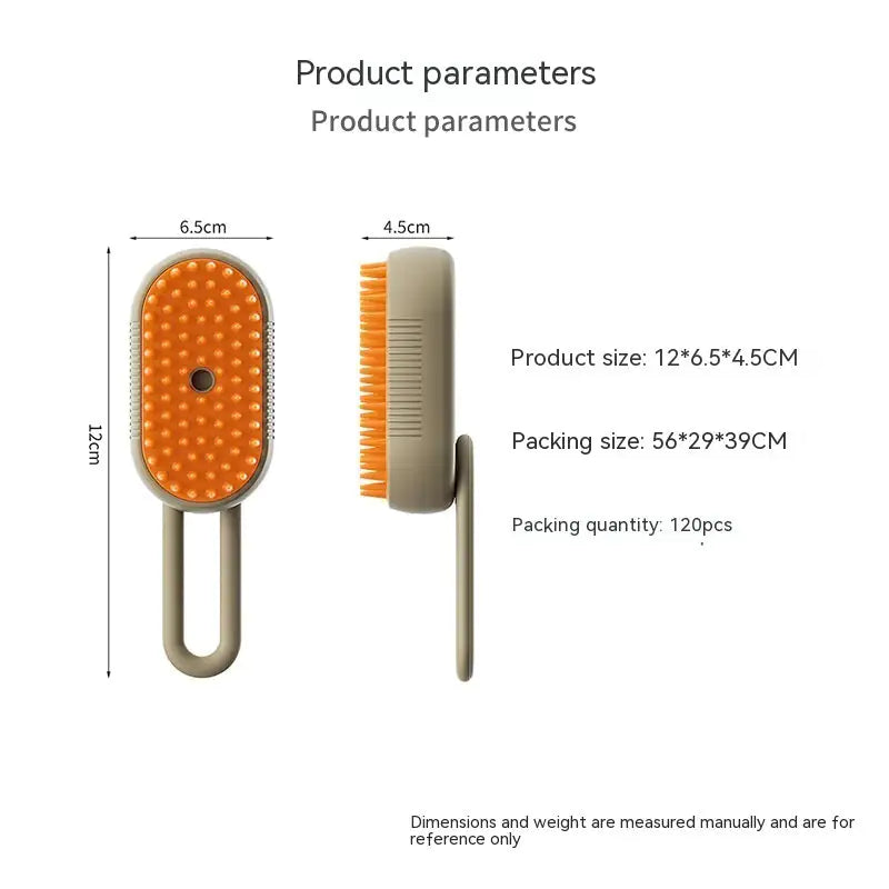 SteamGroom™ – 3-in-1 Electric Pet Brush & Steamer