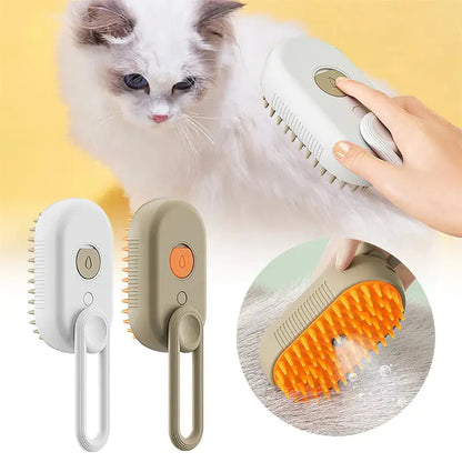 SteamGroom™ – 3-in-1 Electric Pet Brush & Steamer