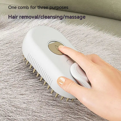 SteamGroom™ – 3-in-1 Electric Pet Brush & Steamer